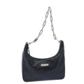 GUCCI Chain Shoulder Bag Leather Black Silver 001 3873 3754 yk15085