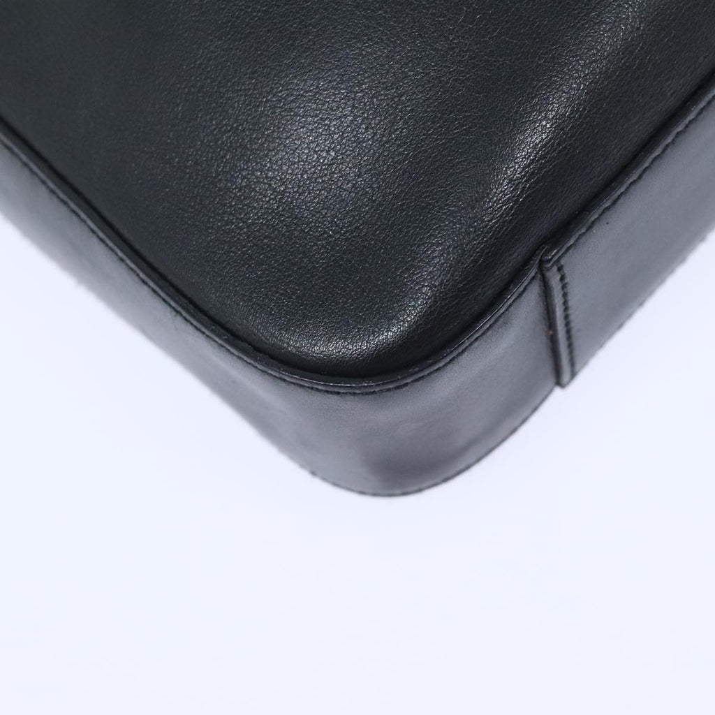 GUCCI Chain Shoulder Bag Leather Black Silver 001 3873 3754 yk15085