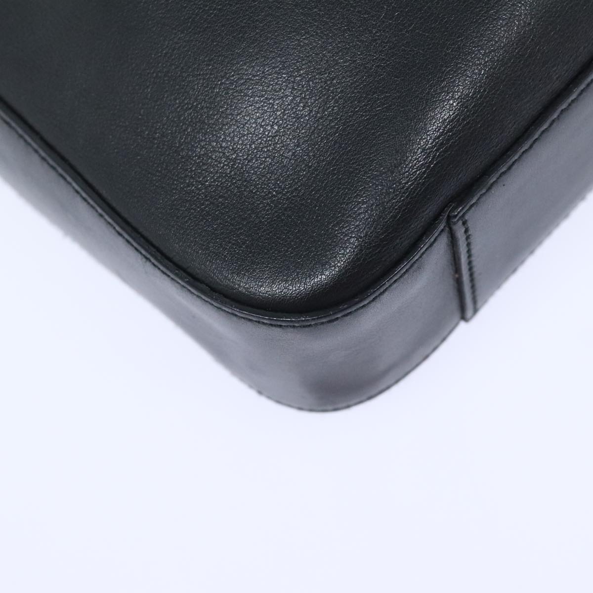 GUCCI Chain Shoulder Bag Leather Black Silver 001 3873 3754 yk15085