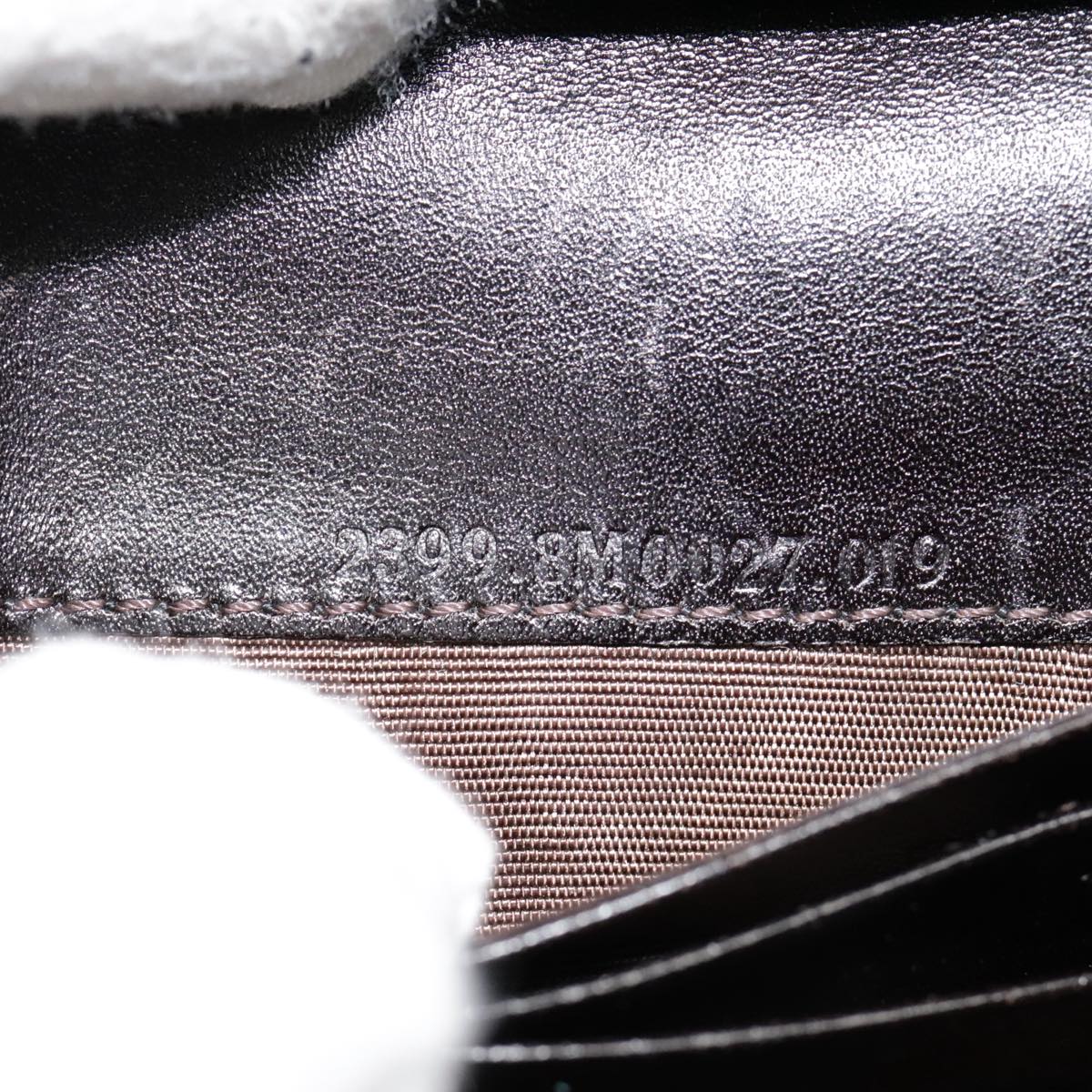 FENDI Zucca Canvas Compact Wallet Black Brown Silver yk15087