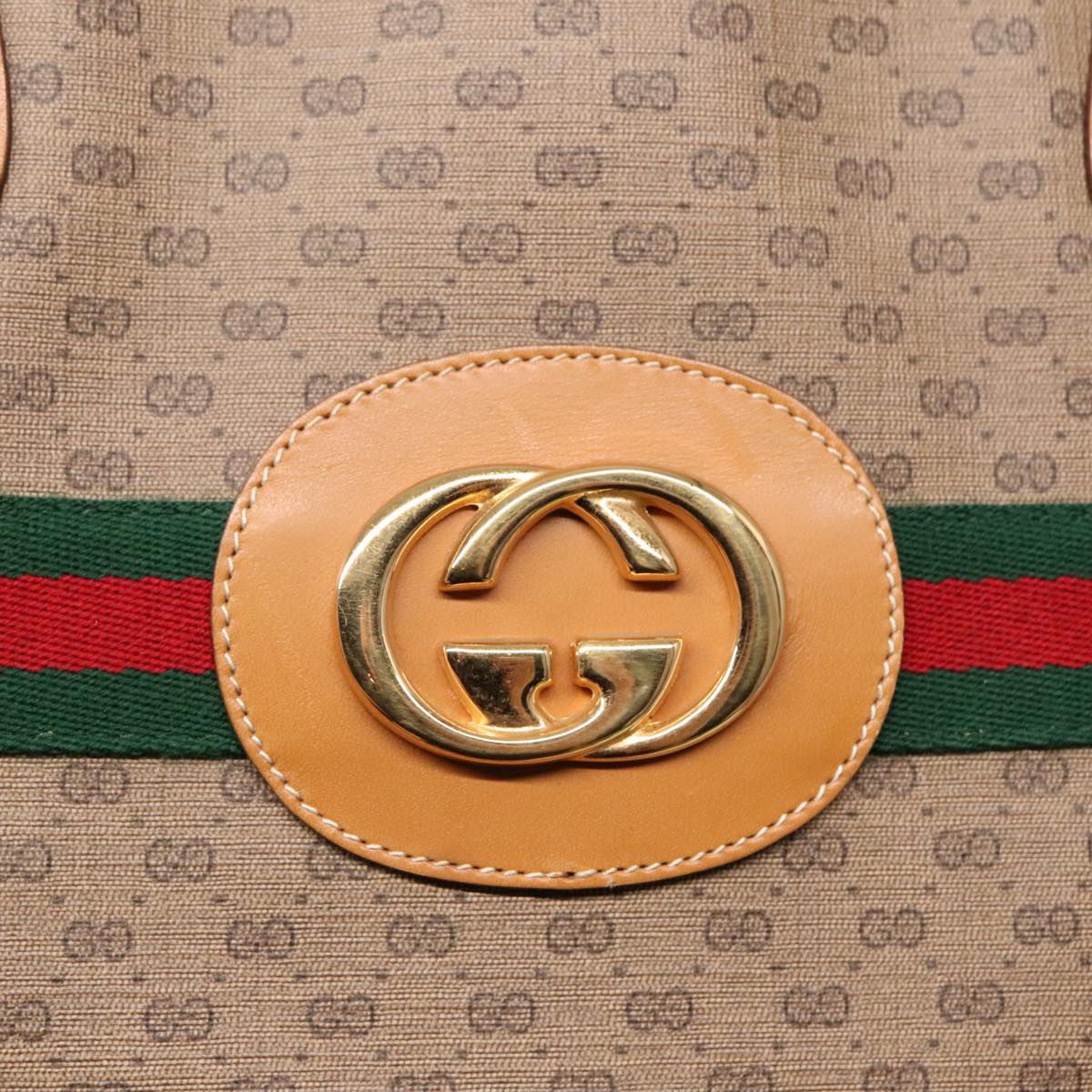 GUCCI Micro GG Supreme Web Sherry Line Bag PVC Beige 002 904 0131 yk15129