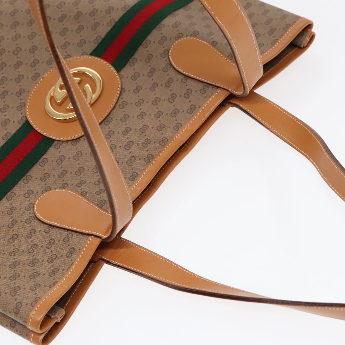 GUCCI Micro GG Supreme Web Sherry Line Bag PVC Beige 002 904 0131 yk15129