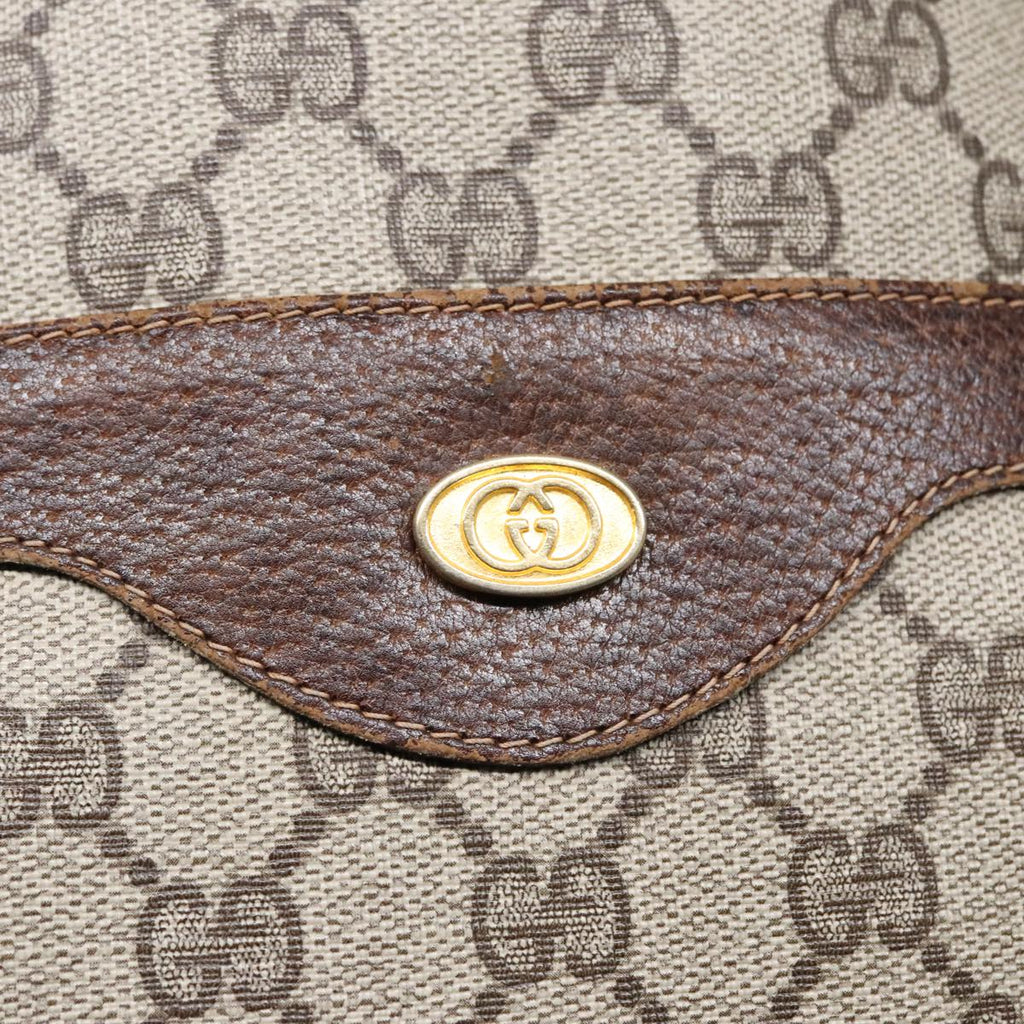 GUCCI GG Supreme Web Sherry Line Tote Bag PVC Beige Red 16 002 4487 yk15139