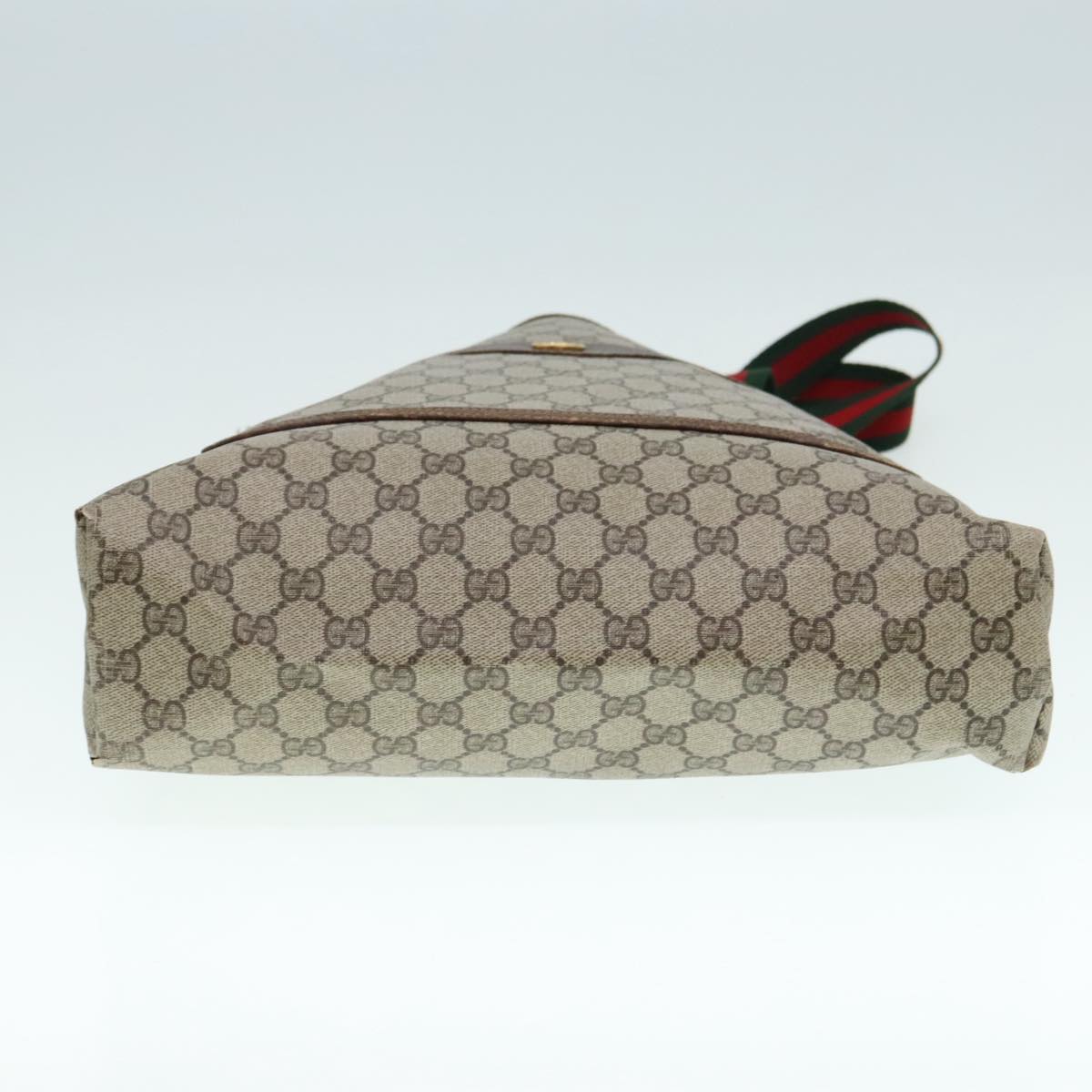 GUCCI GG Supreme Web Sherry Line Tote Bag PVC Beige Red 16 002 4487 yk15139