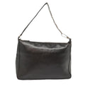 FENDI Hand Bag Leather Brown Silver yk15150