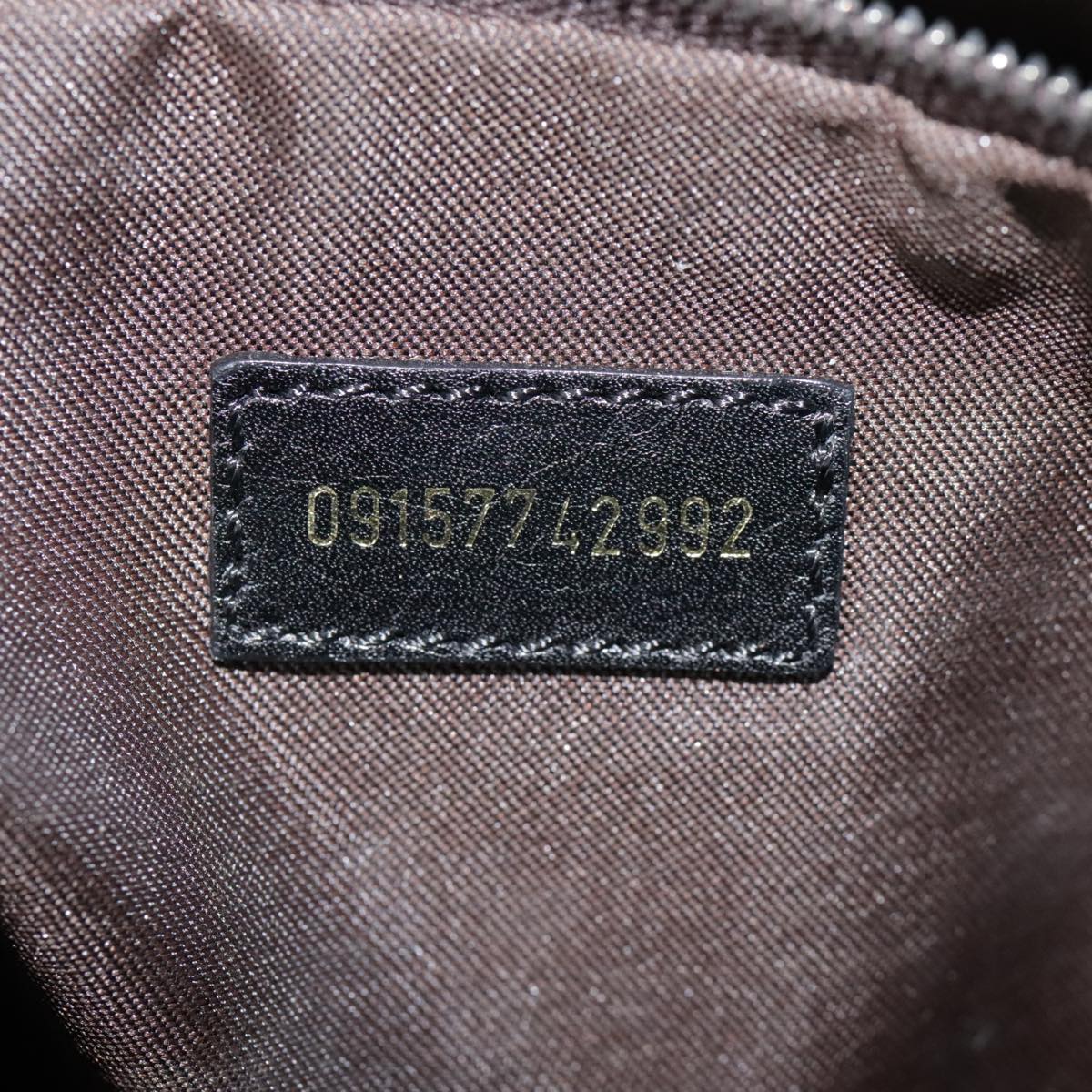 FENDI Hand Bag Leather Brown Silver yk15150