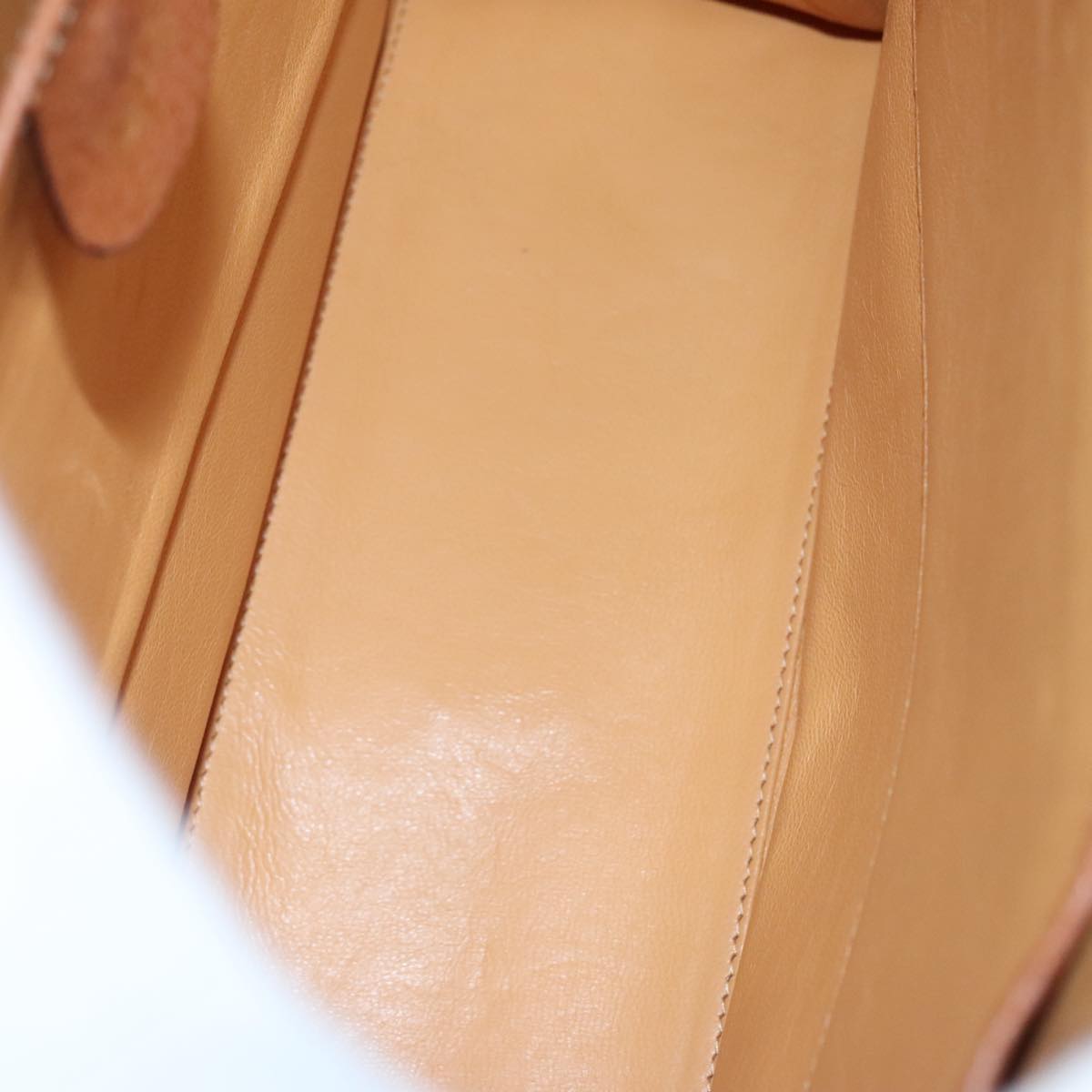 GUCCI Ready lock Hand Bag Leather Brown Gold yk15154