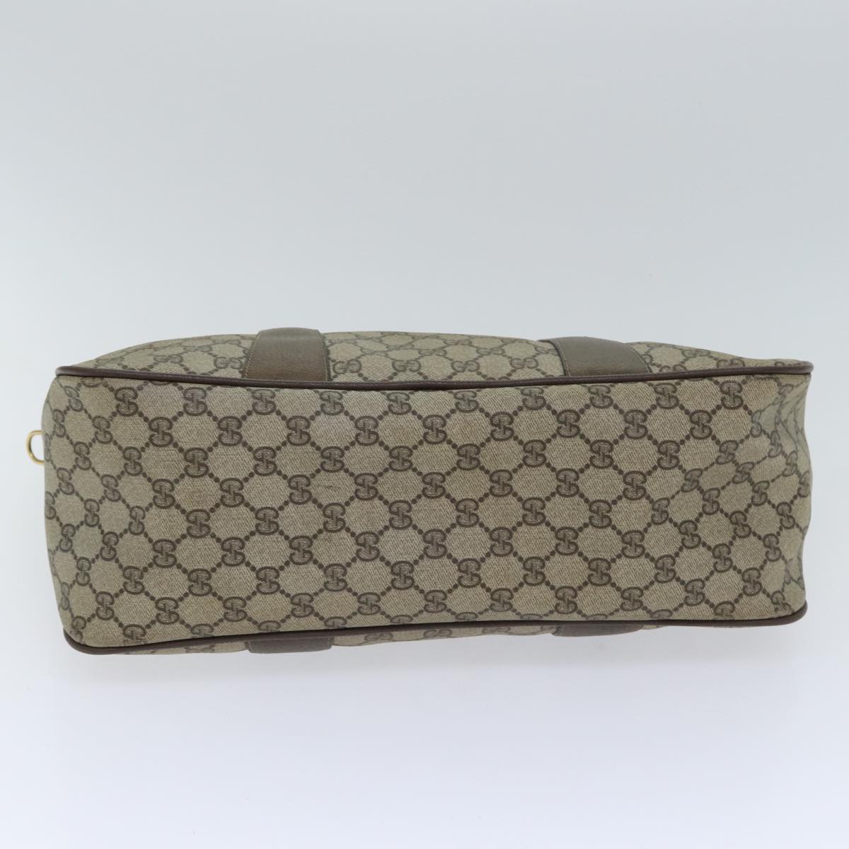 GUCCI GG Supreme Web Sherry Line Hand Bag PVC Beige Gold 39 02 041 yk15162