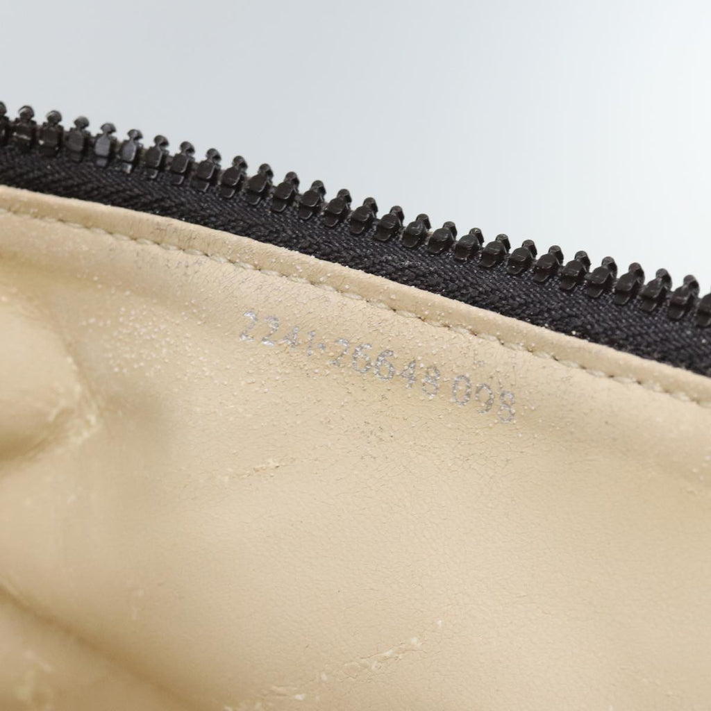 FENDI Zucca Canvas Vanity Pouch Brown Black Silver yk15192