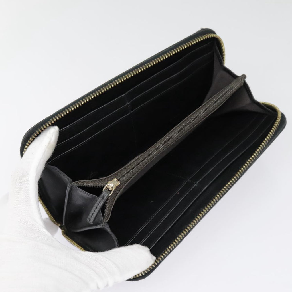 FENDI Zucca Canvas Wallet Black Brown gold yk15225