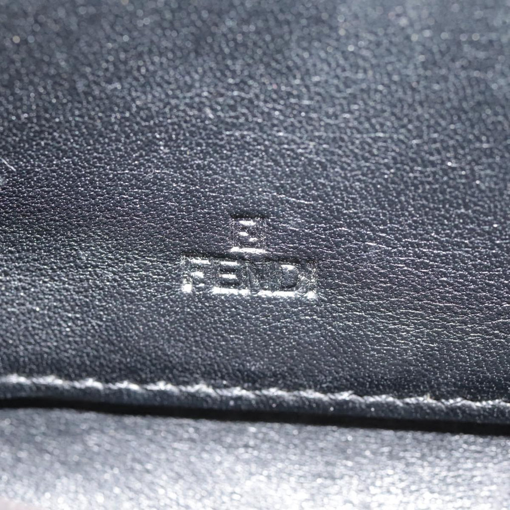 FENDI Zucca Canvas Wallet Black Brown gold yk15225