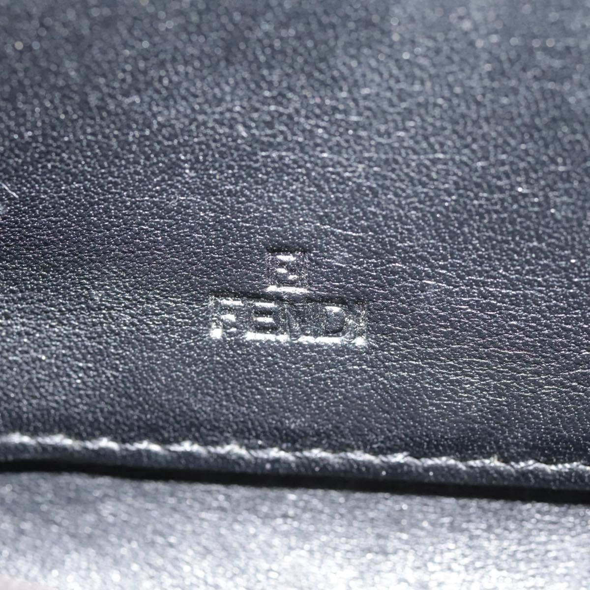 FENDI Zucca Canvas Wallet Black Brown gold yk15225