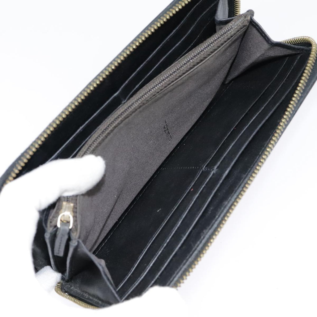 FENDI Zucca Canvas Wallet Black Brown gold yk15225