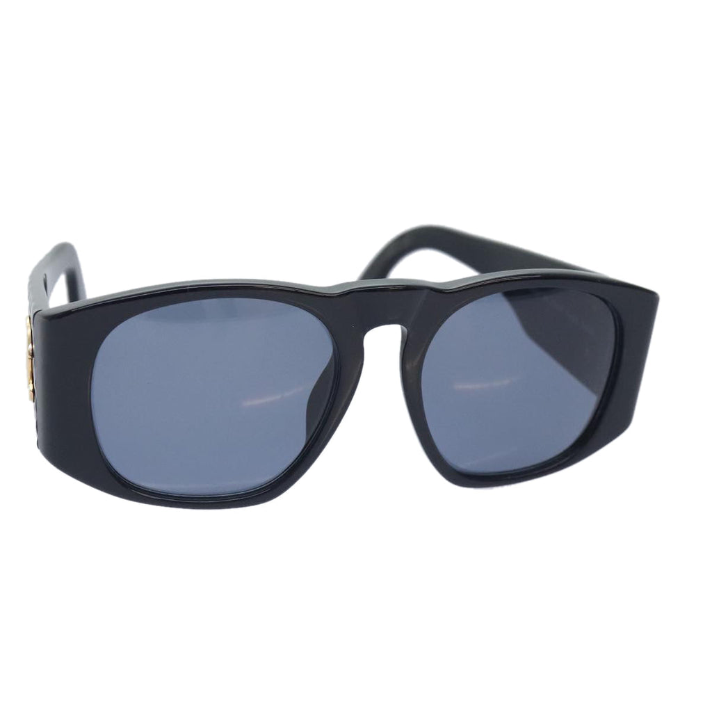 CHANEL COCO Mark Sunglasses plastic Black CC yk15227