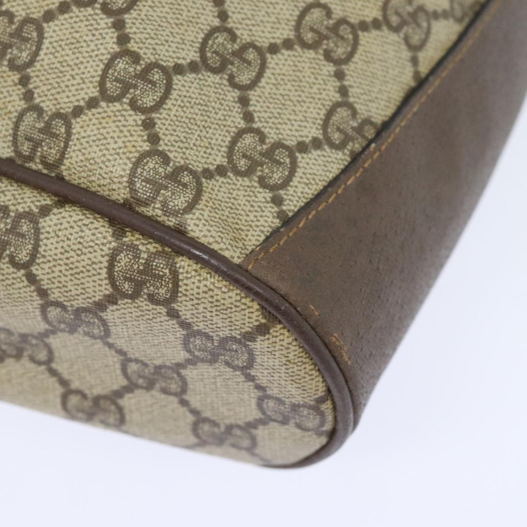 GUCCI GG Supreme Web Sherry Line Shoulder Bag PVC Beige 164 02 034 yk15230