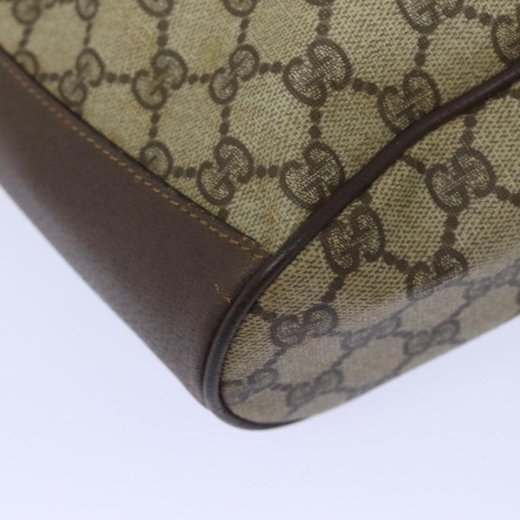 GUCCI GG Supreme Web Sherry Line Shoulder Bag PVC Beige 164 02 034 yk15230