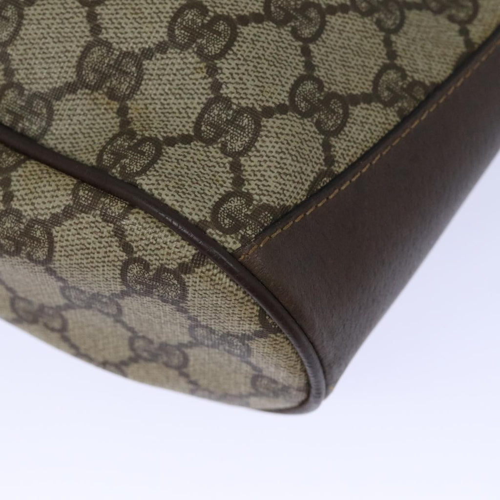 GUCCI GG Supreme Web Sherry Line Shoulder Bag PVC Beige 164 02 034 yk15230