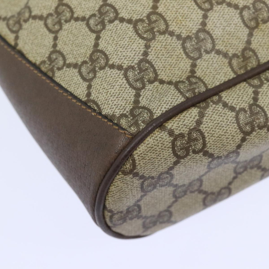 GUCCI GG Supreme Web Sherry Line Shoulder Bag PVC Beige 164 02 034 yk15230