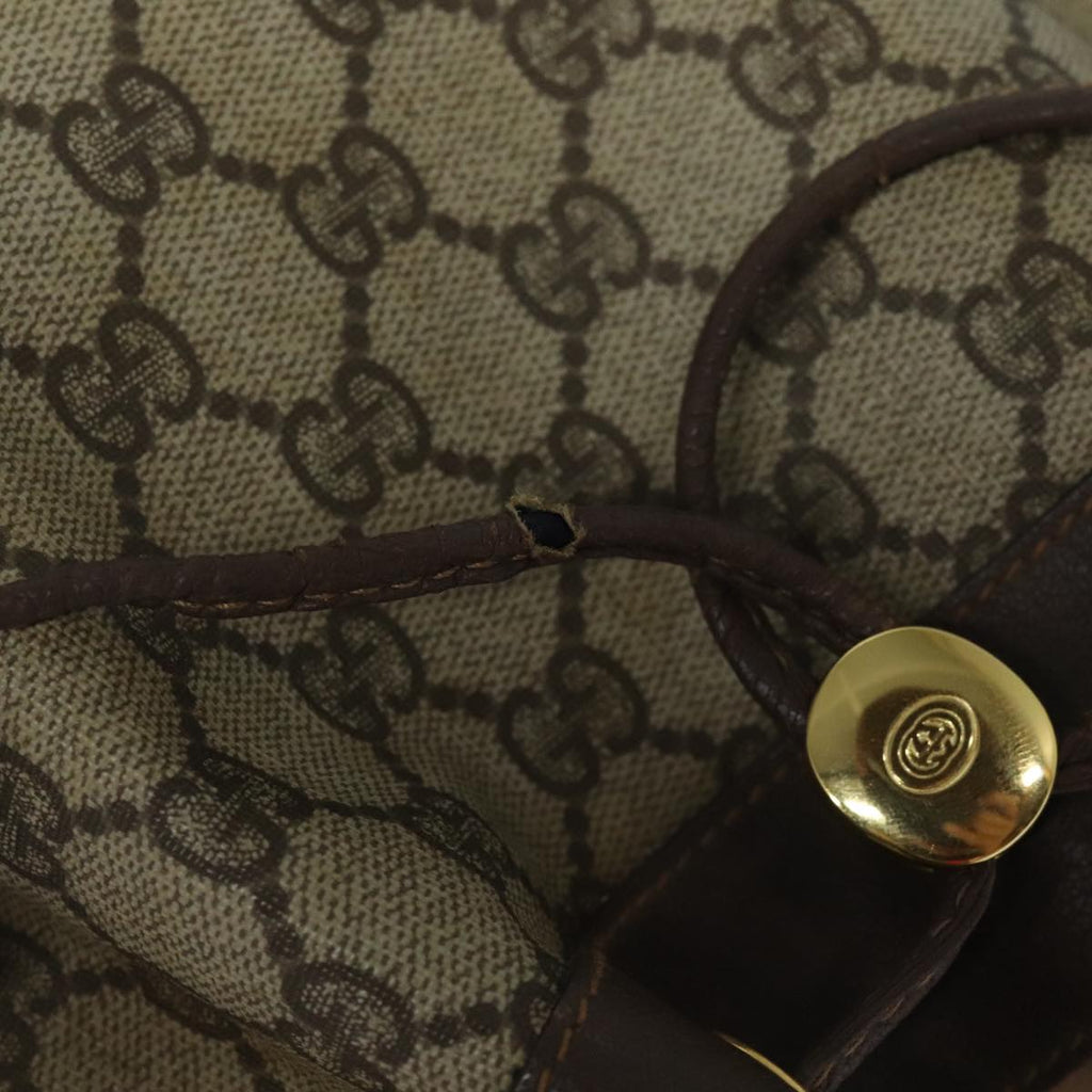 GUCCI GG Supreme Web Sherry Line Shoulder Bag PVC Beige 164 02 034 yk15230