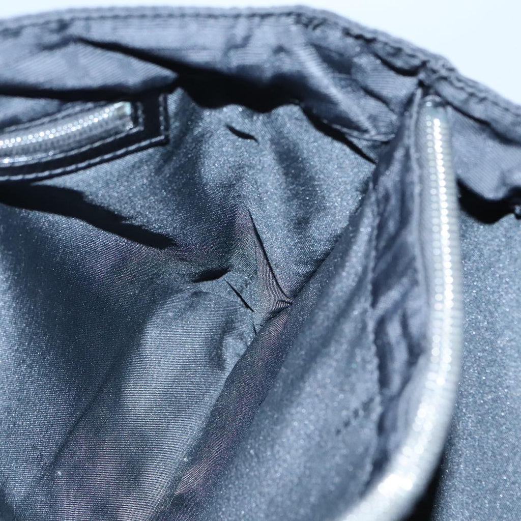 FENDI Zucca Canvas Hand Bag Silver Black yk15243