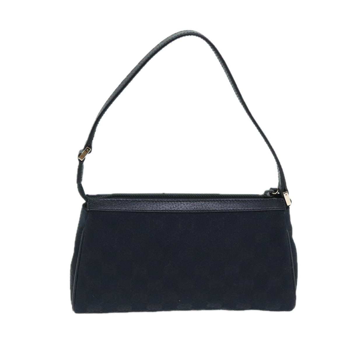 GUCCI GG Canvas Abbey Hand Bag Black Gold 145750 yk15248A