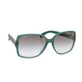 CHANEL Sunglasses plastic Green CC yk15278
