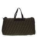 FENDI Zucca Canvas Boston Bag Brown yk15391