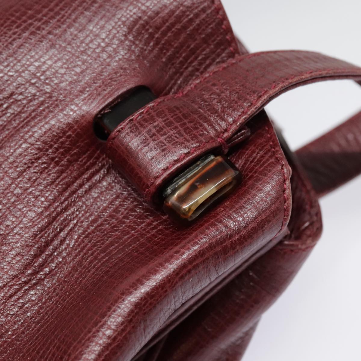 FENDI Shoulder Bag Leather Red yk15406
