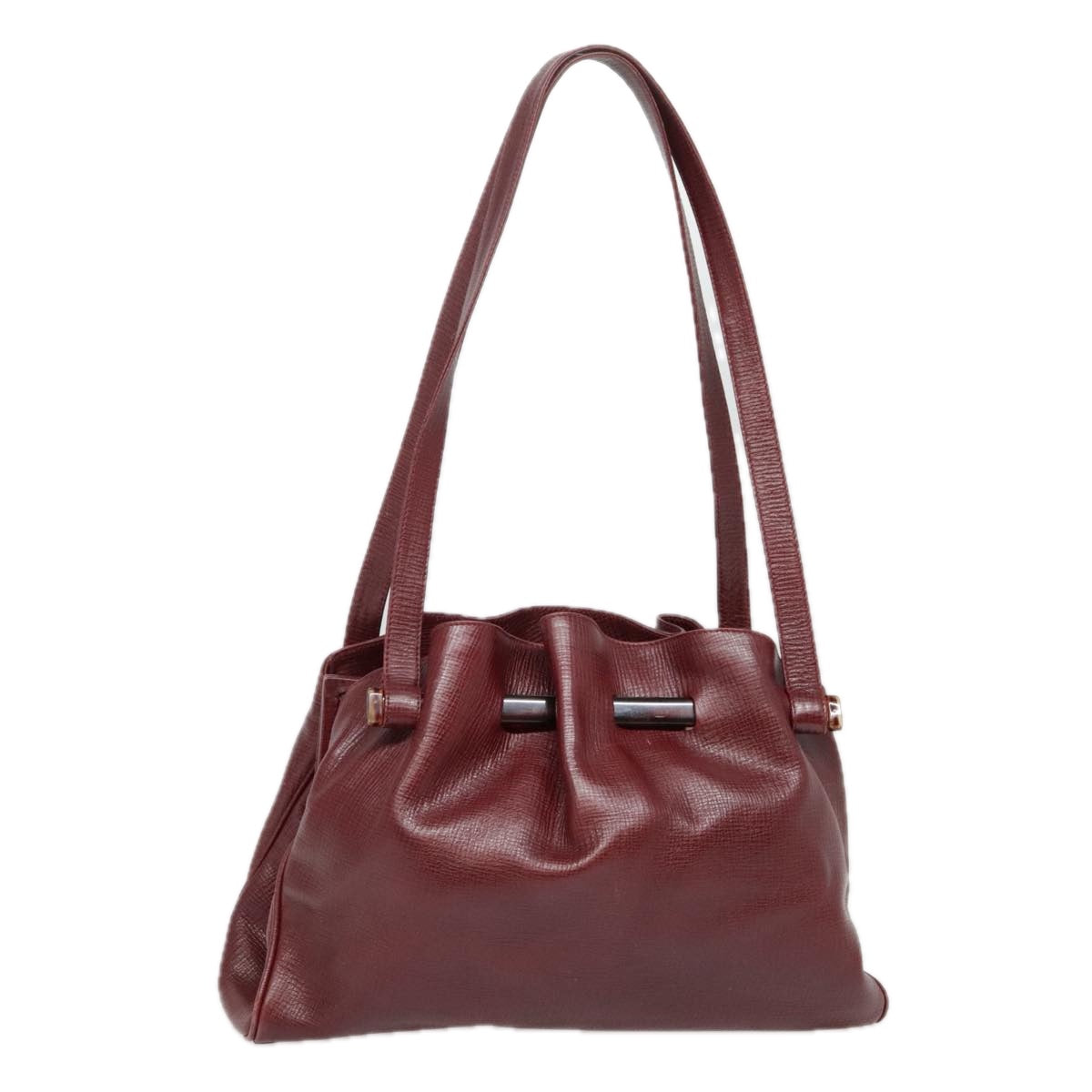 FENDI Shoulder Bag Leather Red yk15406