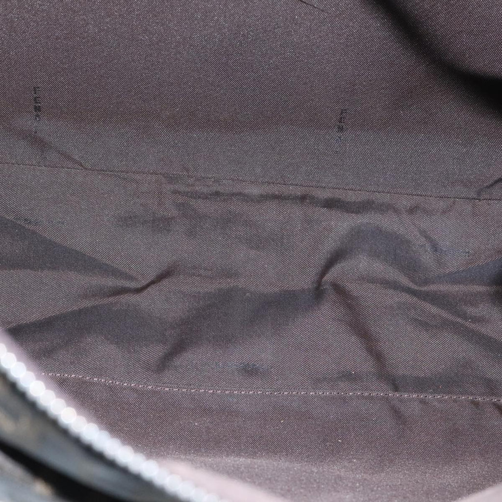 FENDI Zucca Canvas Mamma Baguette Shoulder Bag Brown Black Silver yk15544