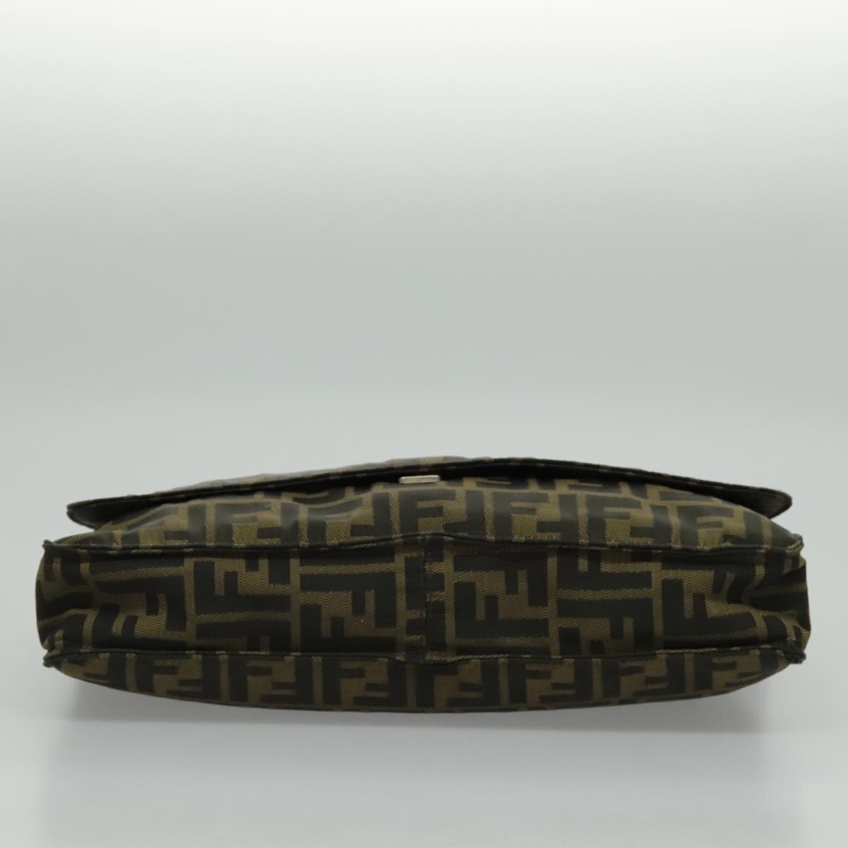 FENDI Zucca Canvas Shoulder Bag Brown yk15561