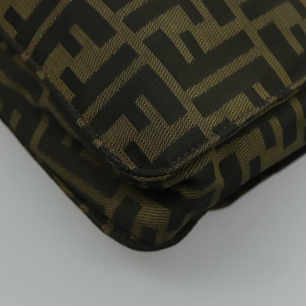 FENDI Zucca Canvas Shoulder Bag Brown yk15561