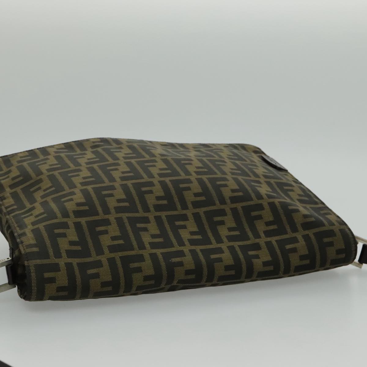 FENDI Zucca Canvas Shoulder Bag Brown yk15561