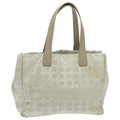 CHANEL New travel line Tote Bag Nylon Beige CC yk15563