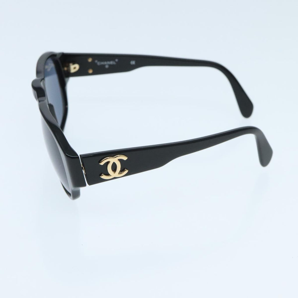 CHANEL Sunglasses plastic Black CC yk15576