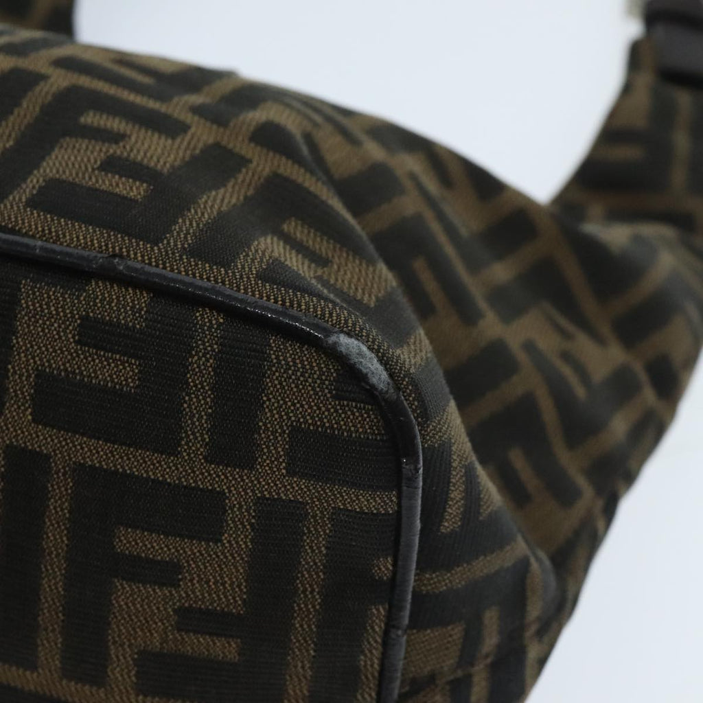 FENDI Zucca Canvas Mamma Baguette Shoulder Bag Brown yk15584