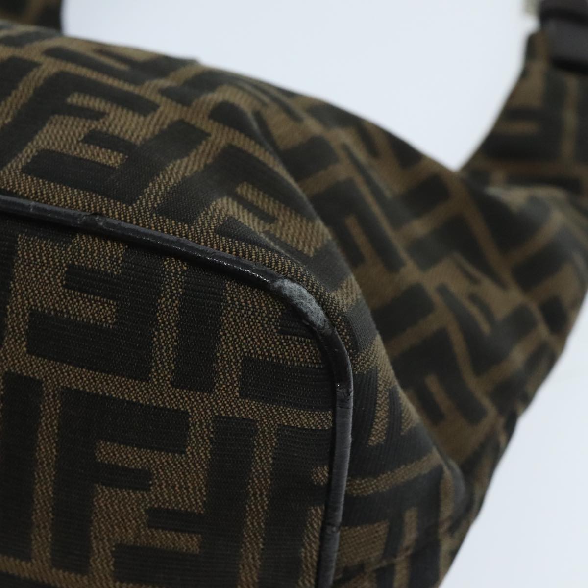 FENDI Zucca Canvas Mamma Baguette Shoulder Bag Brown yk15584