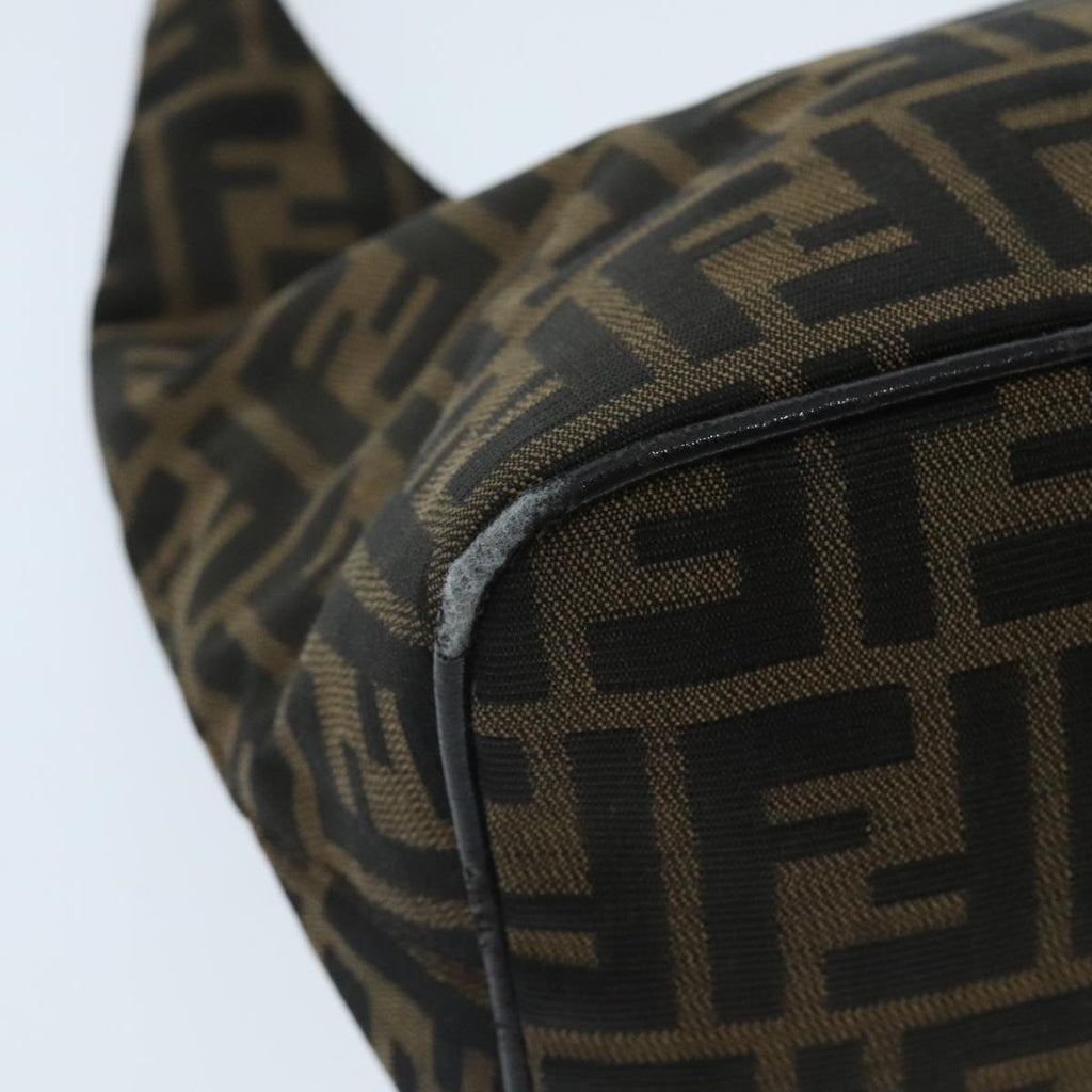 FENDI Zucca Canvas Mamma Baguette Shoulder Bag Brown yk15584