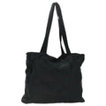 CHANEL COCO Mark Tote Bag Silk Black Gold CC yk15672