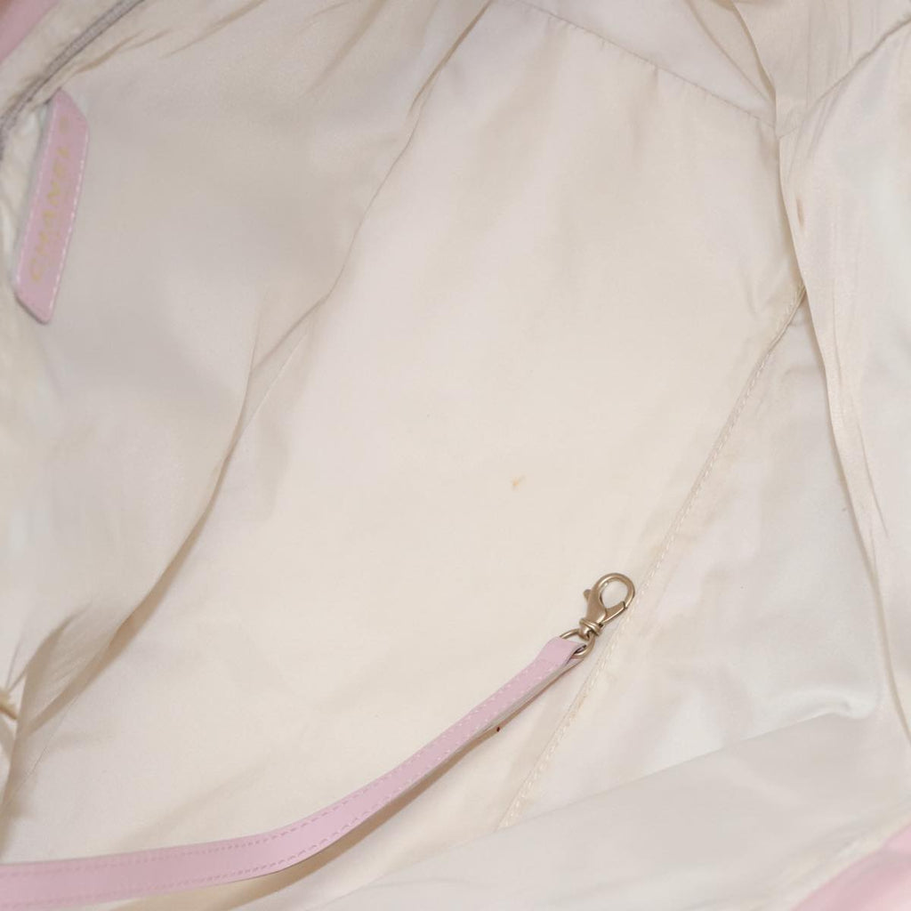 CHANEL New Travel line Tote Bag Nylon Pink Gold CC yk15733
