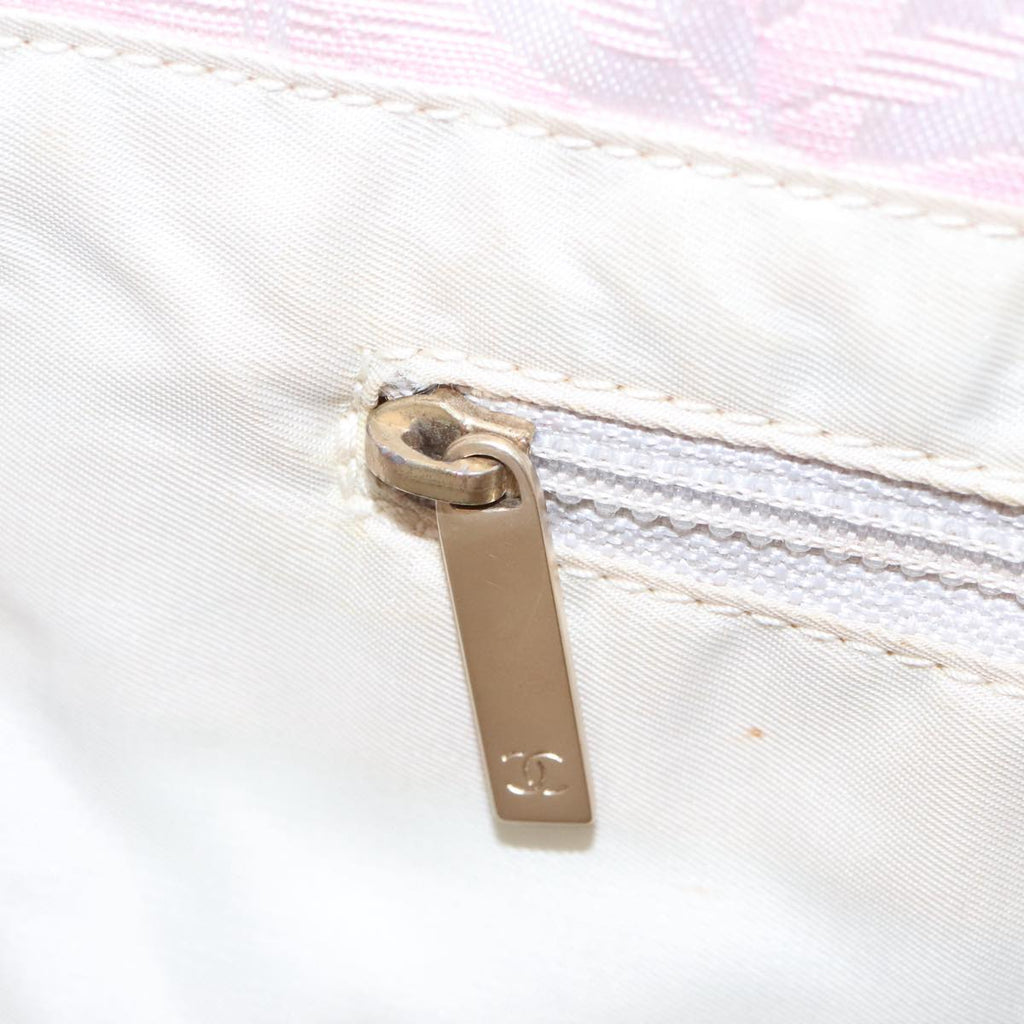 CHANEL New Travel line Tote Bag Nylon Pink Gold CC yk15733