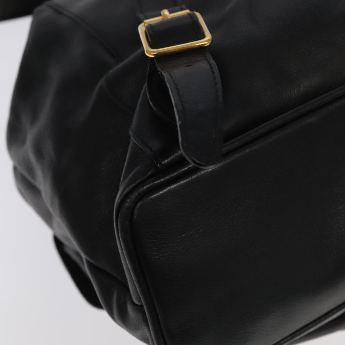 GUCCI Bamboo Backpack Leather Black Gold 003 2058 0016 yk15777