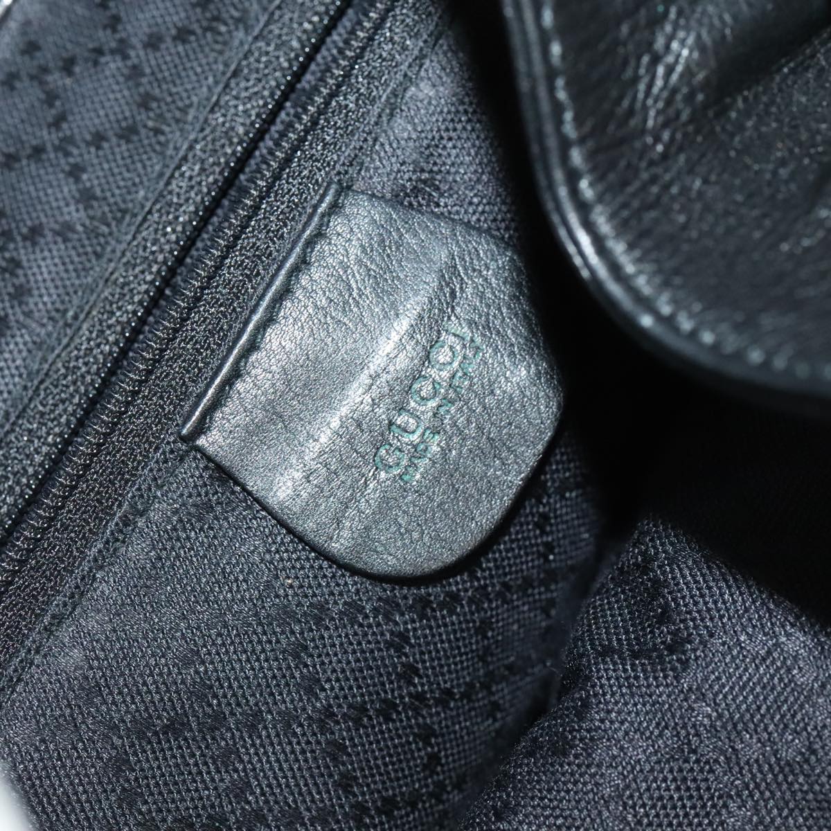 GUCCI Bamboo Backpack Leather Black Gold 003 2058 0016 yk15777
