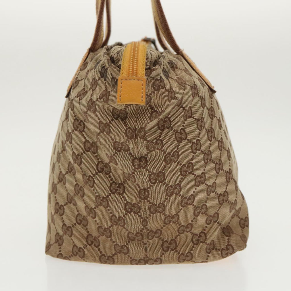 GUCCI GG Canvas Tote Bag Beige Silver 131230 yk15782