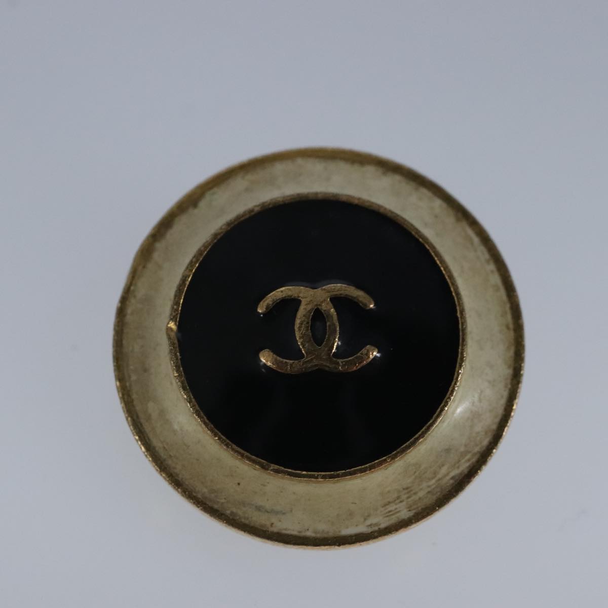 CHANEL COCO Mark Earring metal Gold CC yk15811