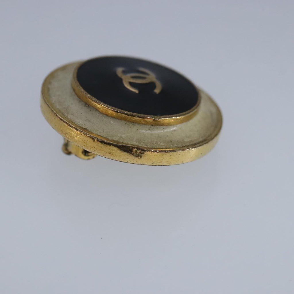 CHANEL COCO Mark Earring metal Gold CC yk15811