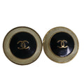 CHANEL COCO Mark Earring metal Gold CC yk15811