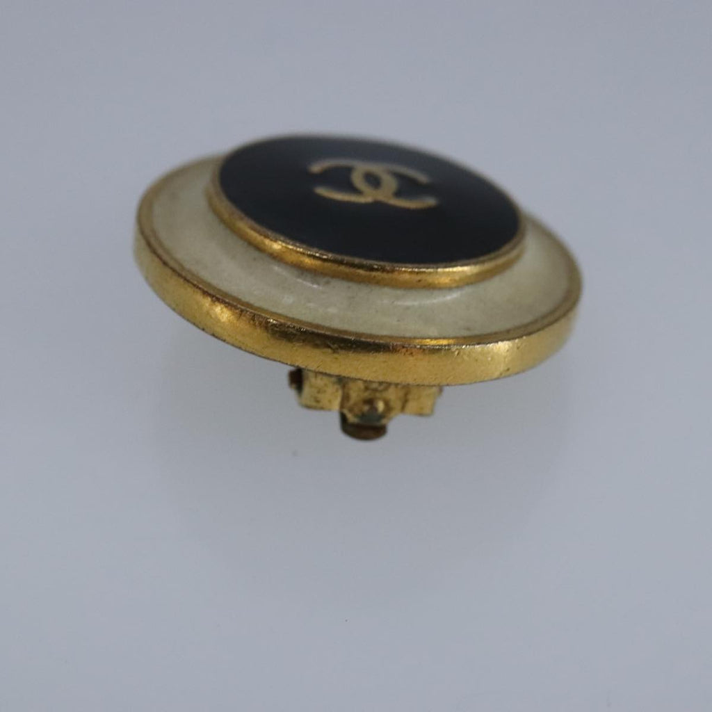 CHANEL COCO Mark Earring metal Gold CC yk15811