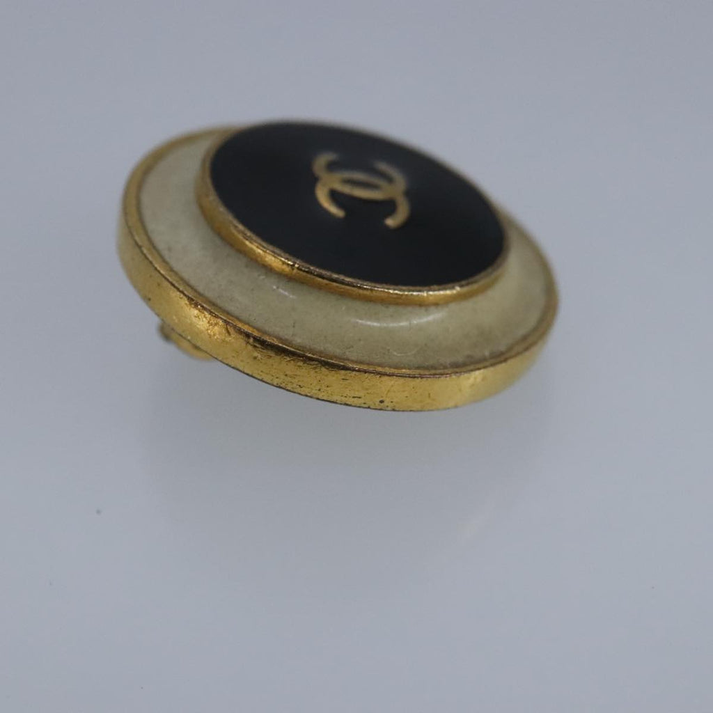 CHANEL COCO Mark Earring metal Gold CC yk15811