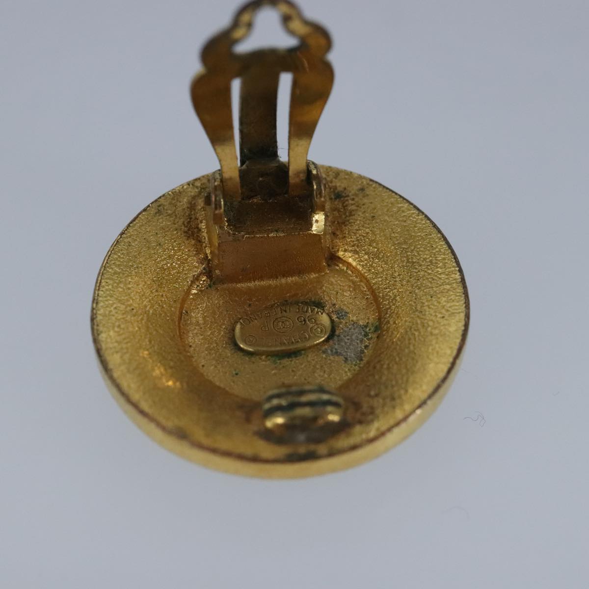 CHANEL COCO Mark Earring metal Gold CC yk15811